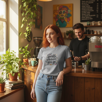 Inspirational T-Shirt - Sparkle Wherever You Go - Fashions Envy