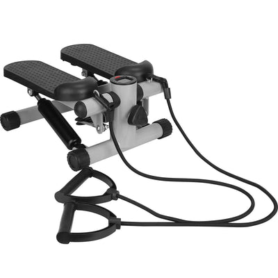 Mini Exercise Stepper with Resistance Bands - LCD Monitor Fitness Stepper - Fashions Envy
