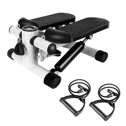 Mini Exercise Stepper with Resistance Bands - LCD Monitor Fitness Stepper - Fashions Envy