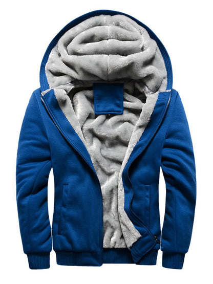 Men's Hooded Loose Sports Fleece Thick Coat