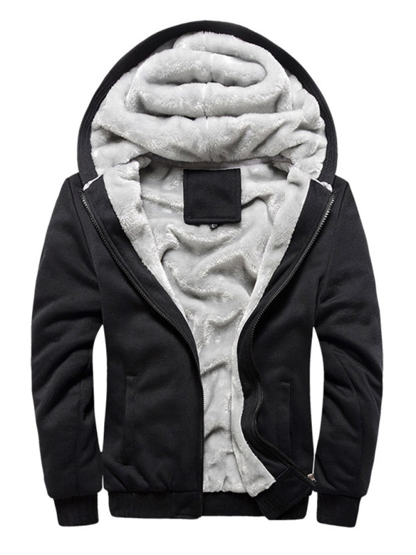 Men's Hooded Loose Sports Fleece Thick Coat