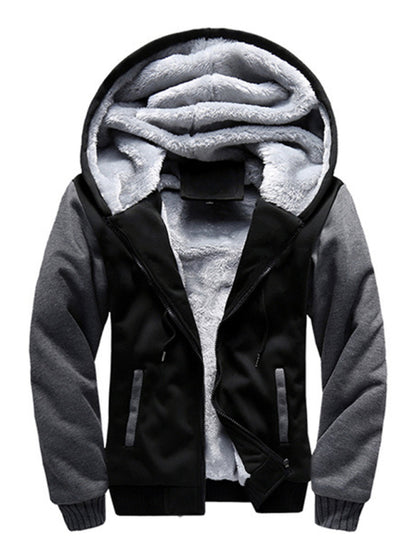 Men's Hooded Loose Sports Fleece Thick Coat