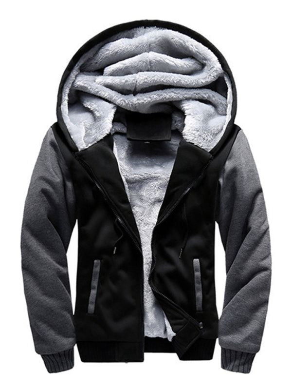 Men's Hooded Loose Sports Fleece Thick Coat