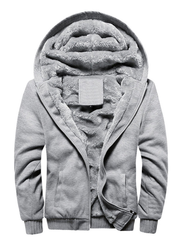 Men's Hooded Loose Sports Fleece Thick Coat