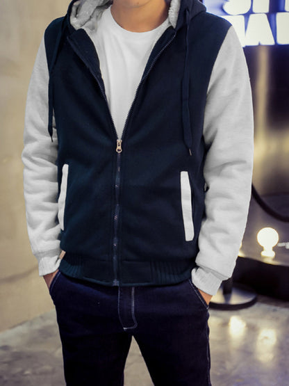 Men's Hooded Loose Sports Fleece Thick Coat