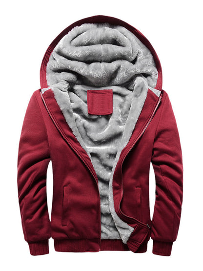 Men's Hooded Loose Sports Fleece Thick Coat