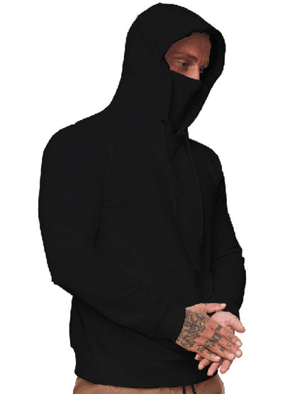 Men's Long Sleeve Call of Duty Style Face Mask Sweatshirt Hoodie