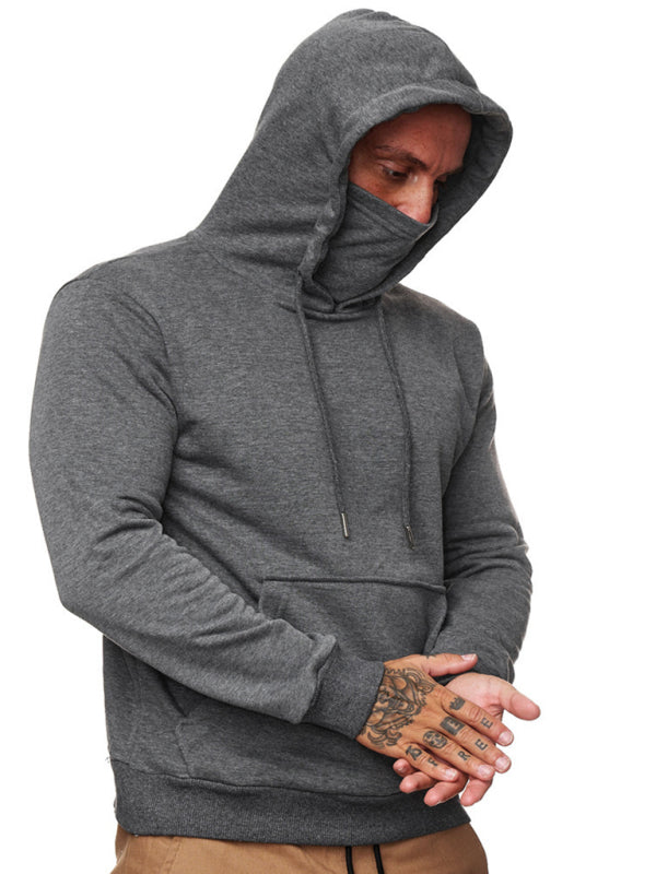 Men's Long Sleeve Call of Duty Style Face Mask Sweatshirt Hoodie