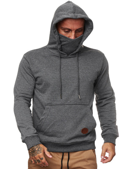 Men's Long Sleeve Call of Duty Style Face Mask Sweatshirt Hoodie