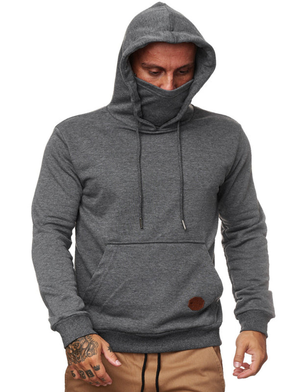 Men's Long Sleeve Call of Duty Style Face Mask Sweatshirt Hoodie