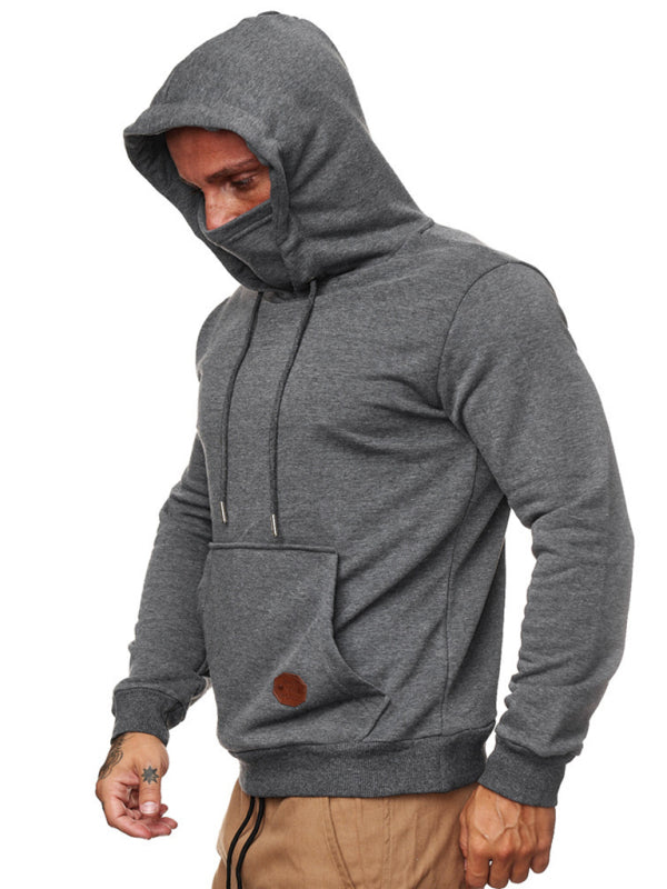 Men's Long Sleeve Call of Duty Style Face Mask Sweatshirt Hoodie