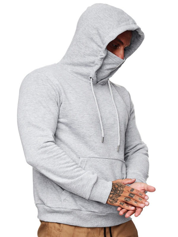 Men's Long Sleeve Call of Duty Style Face Mask Sweatshirt Hoodie