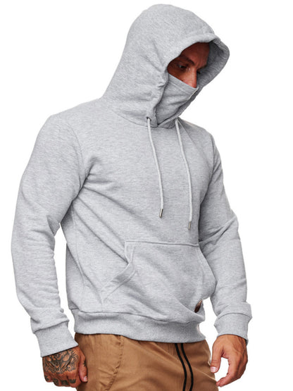 Men's Long Sleeve Call of Duty Style Face Mask Sweatshirt Hoodie