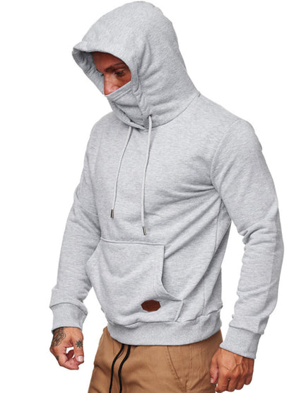 Men's Long Sleeve Call of Duty Style Face Mask Sweatshirt Hoodie