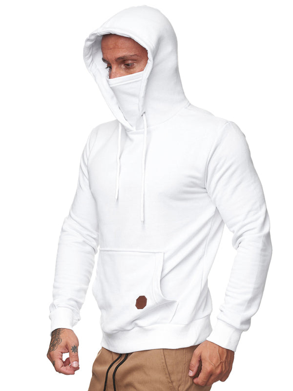 Men's Long Sleeve Call of Duty Style Face Mask Sweatshirt Hoodie