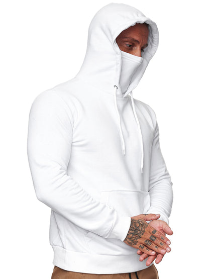 Men's Long Sleeve Call of Duty Style Face Mask Sweatshirt Hoodie