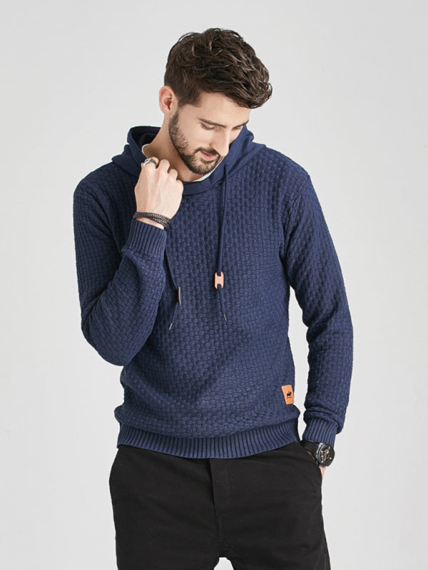 Hooded Pullover Knitwear Sports Casual Men's Sweater