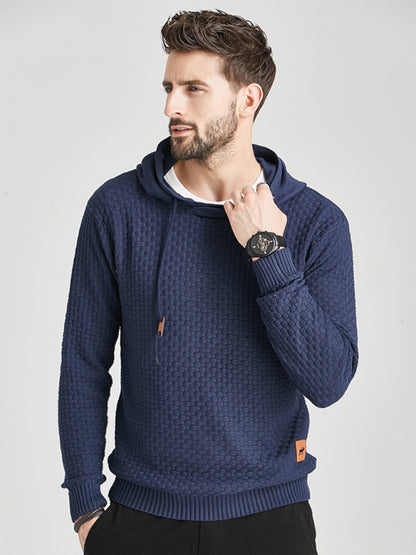 Hooded Pullover Knitwear Sports Casual Men's Sweater