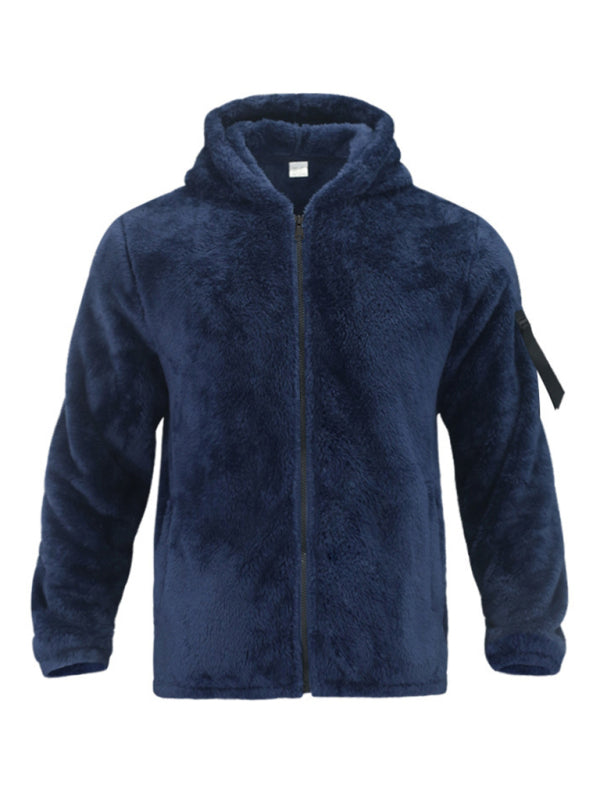 Men's Warm Loose Fit Hooded Casual Jacket