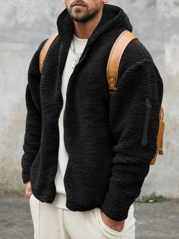 Men's Warm Loose Fit Hooded Casual Jacket