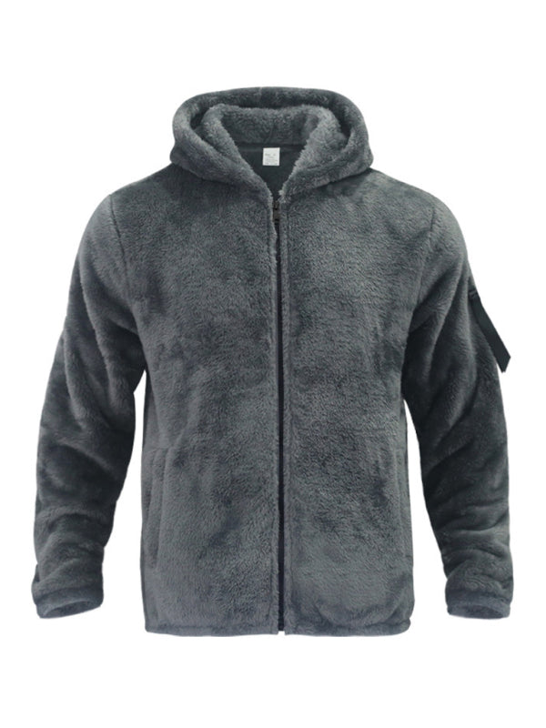 Men's Warm Loose Fit Hooded Casual Jacket