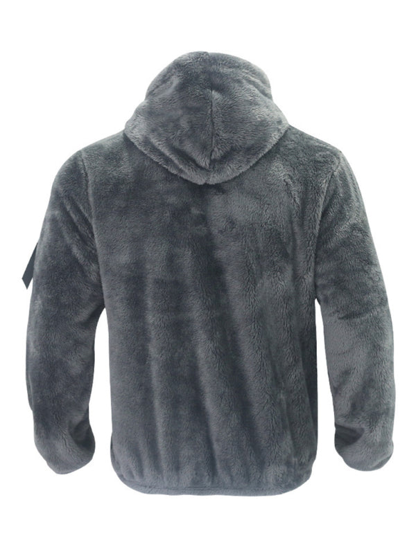 Men's Warm Loose Fit Hooded Casual Jacket