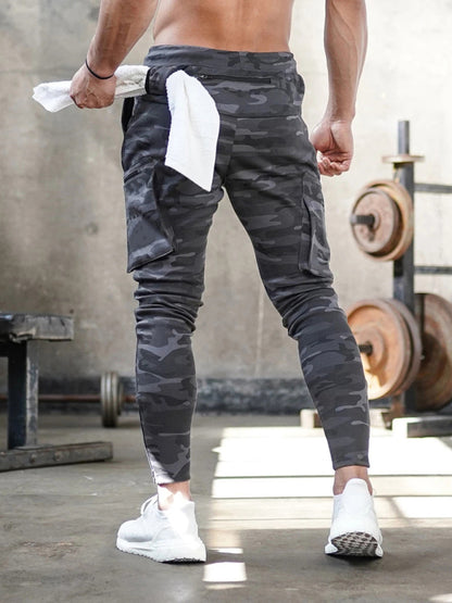 Men's Casual Overalls Outdoor Casual Pants Running Training Pants