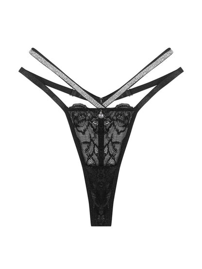 Double Thin Strap Low-waist Hollow Seamless Sexy Panties