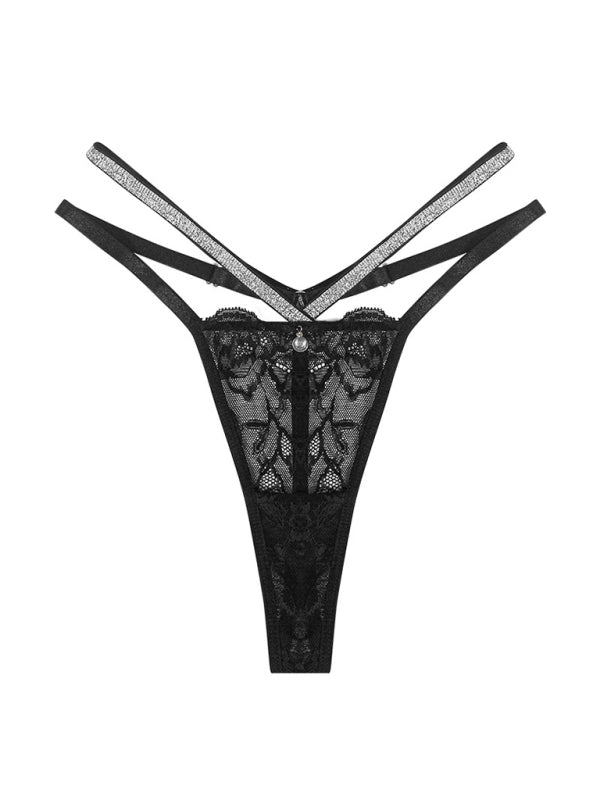 Double Thin Strap Low-waist Hollow Seamless Sexy Panties