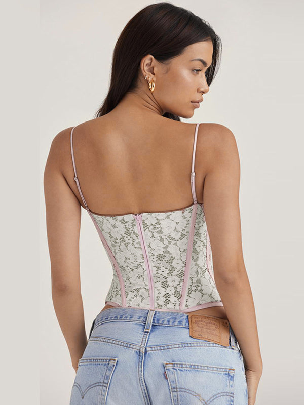 Lace Babes Camisole Fishbone Top