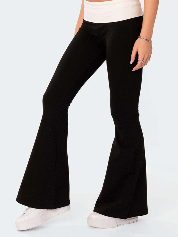 Comfortable Slimming Anti-waist Low-waist Flared Pants