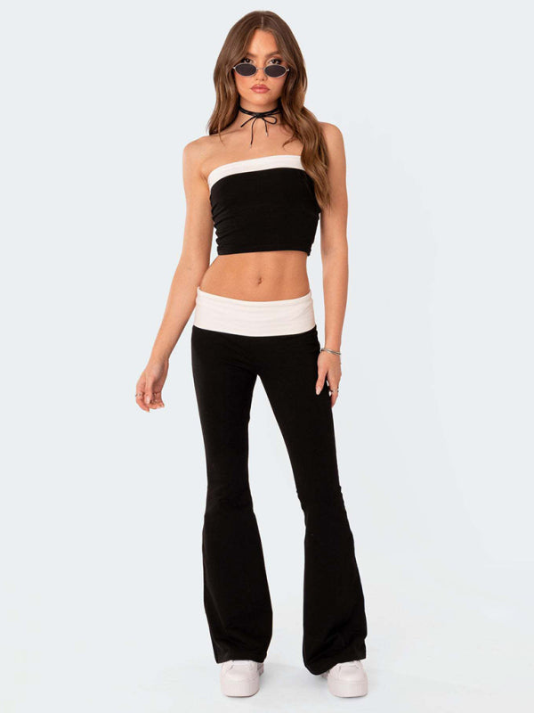 Comfortable Slimming Anti-waist Low-waist Flared Pants