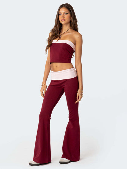 Comfortable Slimming Anti-waist Low-waist Flared Pants