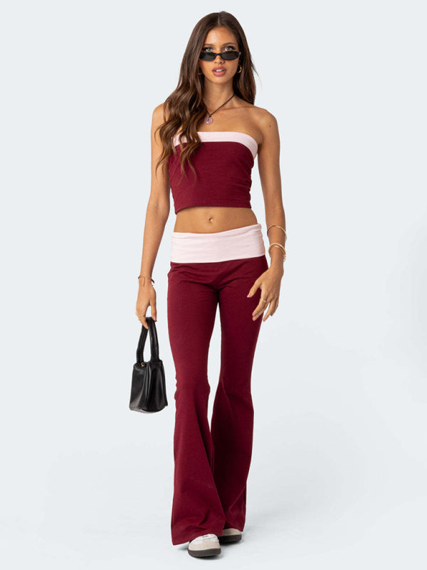 Comfortable Slimming Anti-waist Low-waist Flared Pants