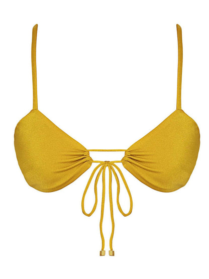 V-waist Halter Style String Bikini Swimsuit