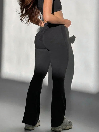 Tummy Control Butt-lifting Leggings Flared Yoga Pants