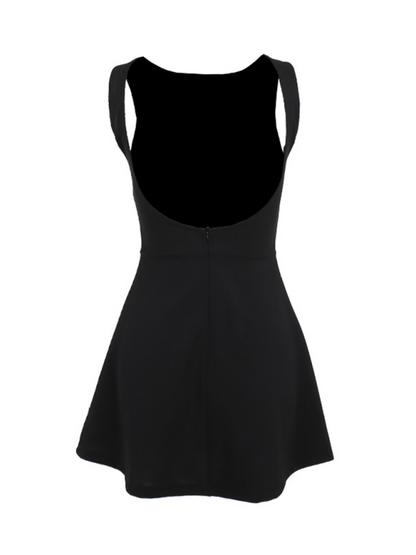 Sexy Slim Backless Tank Top Basic Mini Dress