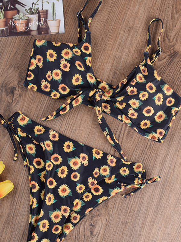 Sexy Two-piece Printed Bikini Swimsuit