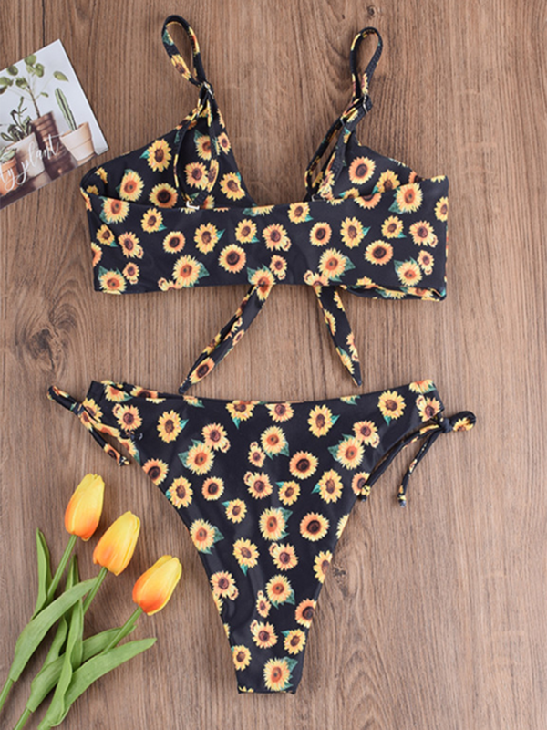 Sexy Two-piece Printed Bikini Swimsuit