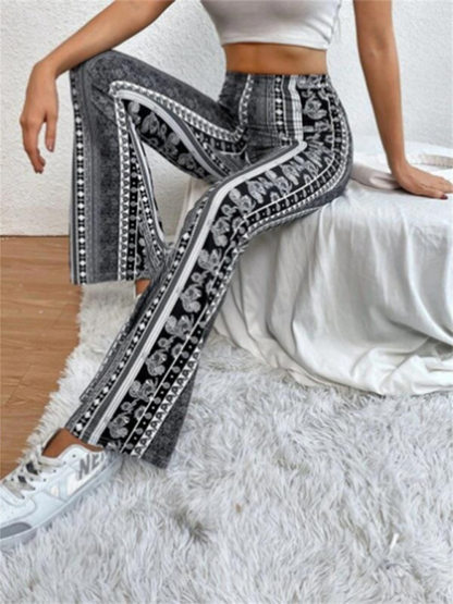 Boho Printed Skinny Micro Slim Sexy Casual Pants