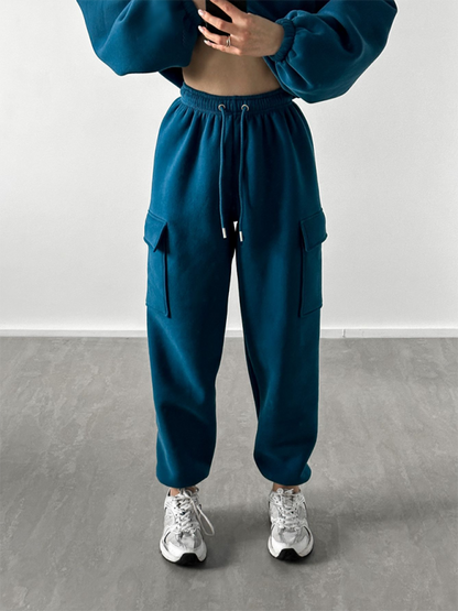 Fashion Sports Casual Hoodie & Sweatpant Set