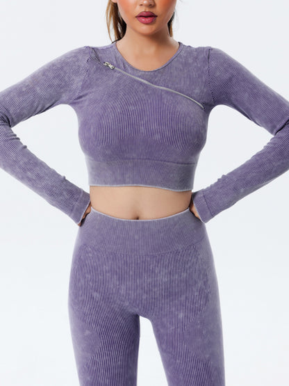 Quick Dry Long Sleeve Seamless Yoga Wear Top