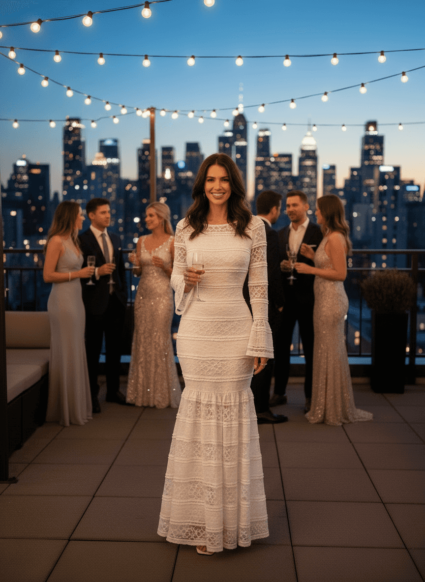 Lace Mermaid Maxi Dress - Elegant Long Sleeve Gown - Fashions Envy