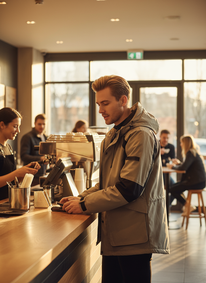 Ivory White Jacket Lifestyle