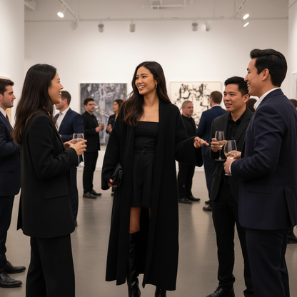 Lifestyle image of solid open front knit long body cardigan