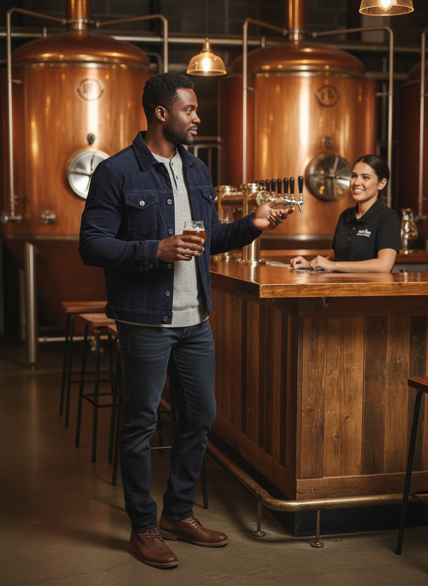 Corduroy Button-Down Jacket Men - Classic Fit Outerwear - Fashions Envy