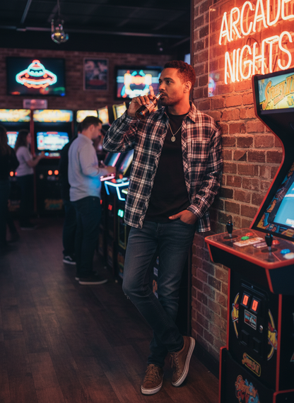 Plaid Button Up Shirt Men - Oversized Casual Fit - Fashions Envy