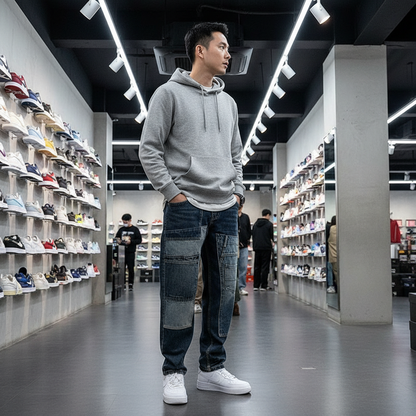 Multi-Pocket Dad Jeans Men - Loose Fit Cargo Style - Fashions Envy