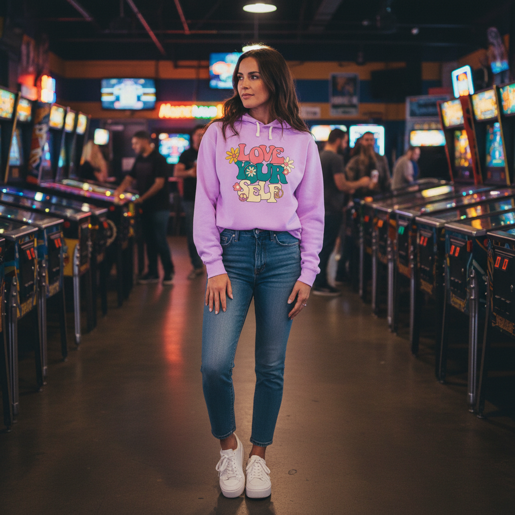 Neon Violet Hoodie - Arcade