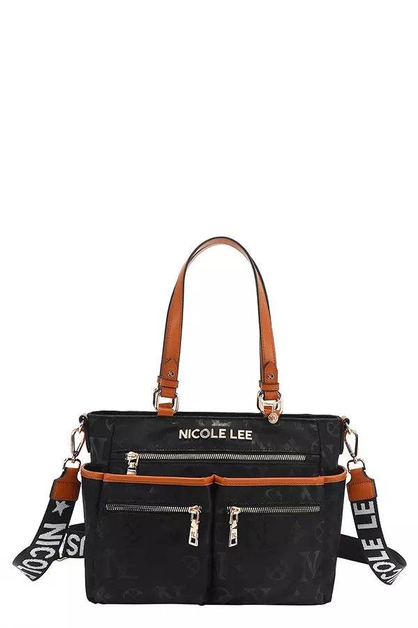 Nicole Lee USA Multi-Compartment Convertible Tote Bag - Designer Handbag - Fashions Envy